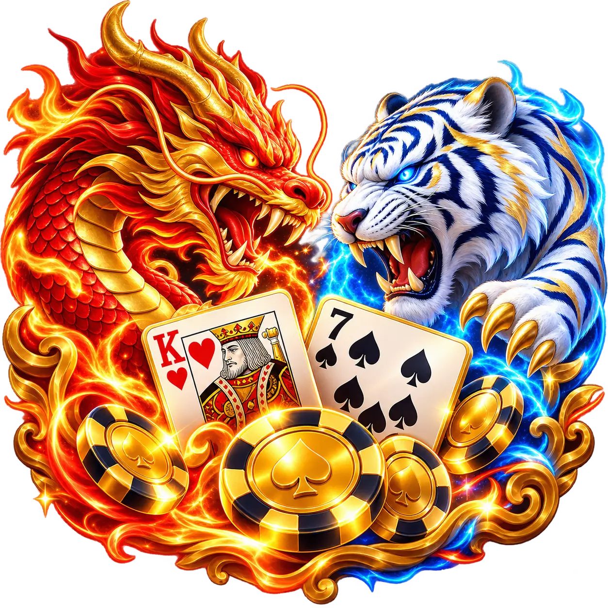 Dragon vs Tiger game logo